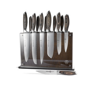 Schmidt Brothers Cutlery For The Home Chef 15 Piece High Carbon Stainless Steel Knife Block Set