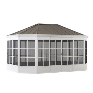 SUNJOY 3.66m x 4.88m Aluminium Patio Gazebo