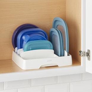 YouCopia® StoraLid® Food Container Lid Organizer, Medium, Adjustable Plastic Lids Storage
