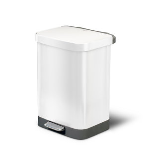 GLAD™ Stainless Steel Step Trash Can