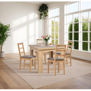 HALLOWOOD FURNITURE Essgruppe Newquay mit 4 Stühlen