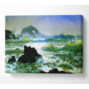 HOUSE OF HAMPTON Bierstadt Seal Rock 2 - Wrapped Canvas Art Prints