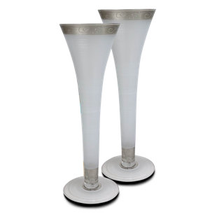 GOLDEN HILL STUDIO Heirloom Swirl Flute Set (Set of 2)