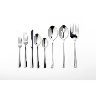 Nicole Miller 43-Piece Madison Flatware Set With Serving Piece, Service For 8