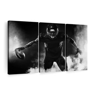 ELEPHANT STOCK " Football Player Stance " 3 - Pieces (Set of 3)