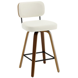 CORRIGAN STUDIO® Loranza Swivel Upholstered Counter & Bar Stool (Set of 3)