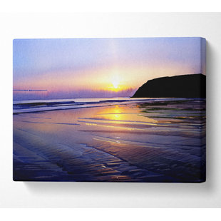 HOUSE OF HAMPTON Peaceful Ocean Daybreak - Wrapped Canvas Art Prints