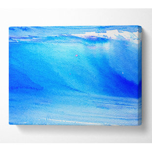 HOUSE OF HAMPTON Blue Wave - Wrapped Canvas Art Prints