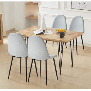 HALLOWOOD FURNITURE Essgruppe Cullompton mit 4 Stühlen