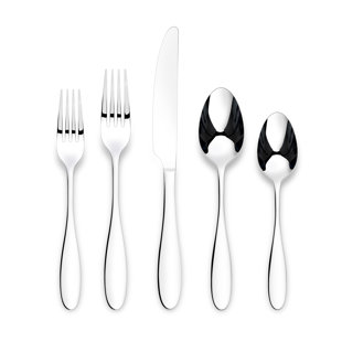 ORNATIVE FLATWARE Amadea 18/0 Stainless Steel 20 Pieces Flatware Set