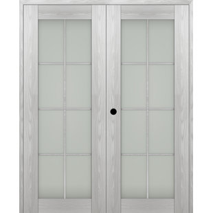 BELLDINNI Avon 8 Lite Solid + Manufactured Wood Paneled Prehung Door