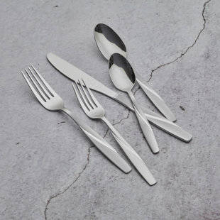 ORNATIVE FLATWARE DARIUS Sand Finish 20 Pieces Flatware Set