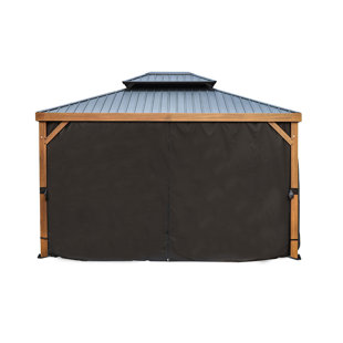 GAZEBO PENGUIN 10 Ft. W x 12 Ft. D Wood Patio Gazebo Curtains ONLY