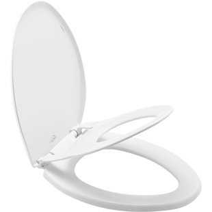 MAYFAIR BY BEMIS Little2Big Elongated Toilet Seat with Built-In Potty Training Seat