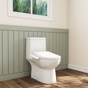 MOHOME Smart Toilet Bidet Seat with Warm Water Flush, Heated Seat, Night Light, Dryer (Toilet Not Included)