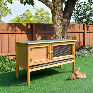 PAWHUT Weather Resistant Rabbit Hutch