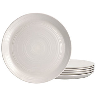 GIBSON Bee and Willow Home Milbrook10 Inch Round Stoneware Dinner Plate Set (Set of 4)