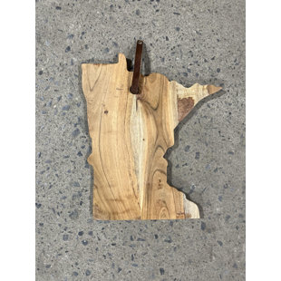 BIDKhome Minnesota Acacia Wood Cutting Board