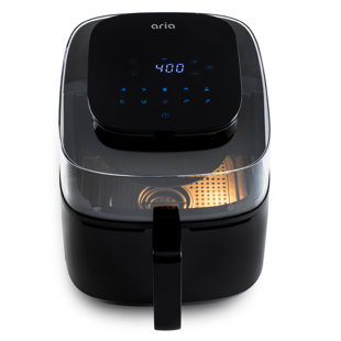 ARIA AIR FRYERS Aria Panoramic Air Fryer, 180-Degree View, Generous Cooking Capacity, 10 Tailored Presets