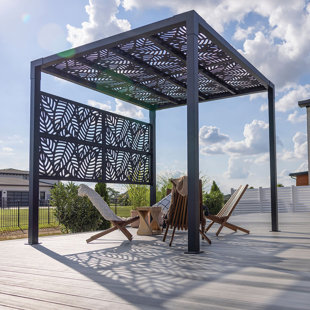 BARRETTE OUTDOOR LIVING 8 Ft. W x 8 Ft. D Aluminium Pergola