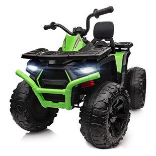 OUTFUNNY 24V Ride on Toys, 2-Seater Kids ATV 4 Wheeler with Bluetooth