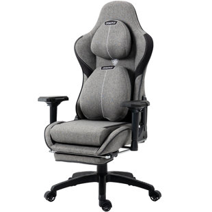 Dowinx Adjustable Reclining Ergonomic Swiveling PC & Racing Game Chair with Footrest