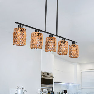 BREAKWATER BAY Boonton 5 - Light Kitchen Island Linear Pendant