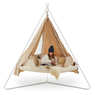 TIIPII BED Porch Swing with Canopy