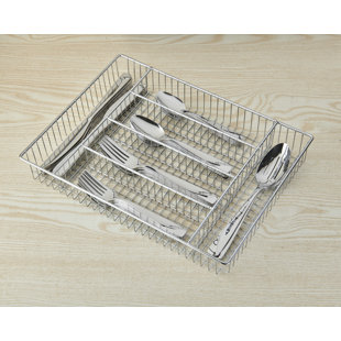 ORNATIVE FLATWARE RHODA 18/0 Stainless Steel Mirror 42 Pieces Flatware Set with Buffet