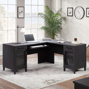 SAUDER Tiffin Line L-Shaped Executive Desk