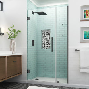 ASTON Belmore GS 49.25" - 50.25" W x 72" H Hinged Frameless Shower Door