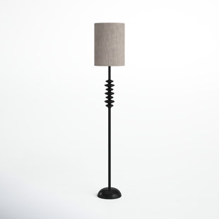 BIRCH LANE™ Jamie 68'' Matte Black Traditional Floor Lamp
