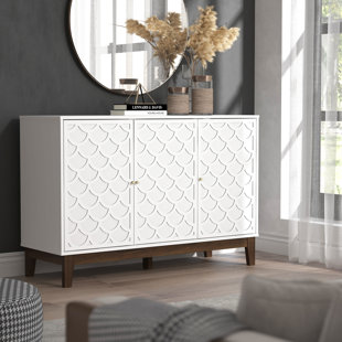 HIGHLAND DUNES Trafford Adelita 116.7cm 3 Door Sideboard