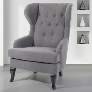 HOME & HAUS Aleshia Upholstered Wingback Chair