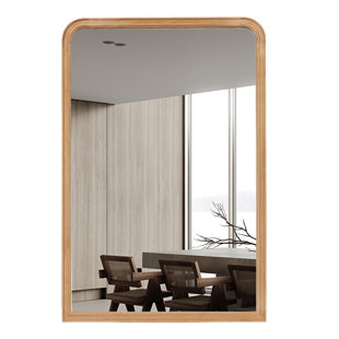 WINSTON PORTER Ancell Solid Wood Rectangle Mirror