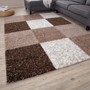 THE RUGS Myshaggy Collection Geometric Machine Woven Area Rug