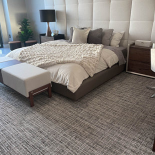 MINORI CASA Struttura Rectangle Area Rug in Black/Natural