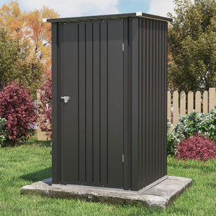 PATIOWELL 3 ft. W x 3 ft. D Metal Lean-To Storage Shed