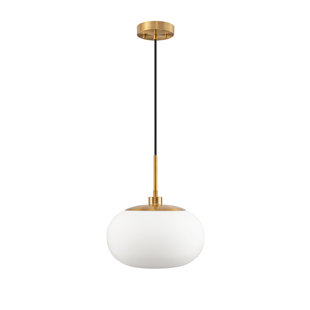 EVERLY QUINN 1-light Opal Glass Pendant