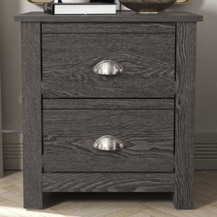 WADE LOGAN® Blessinger 20.07'' Tall 2 Drawer Nightstand