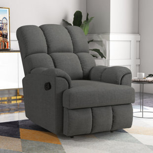 LATITUDE RUN® Shelice 33.5" Wide Modern and Overstuffed Soft Rocker Manual Standard Recliner