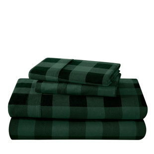 IVY UNION Flannel Plaid Sheet Set