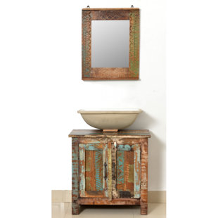 HOME ETC 60 cm freistehender Waschbeckenunterschrank