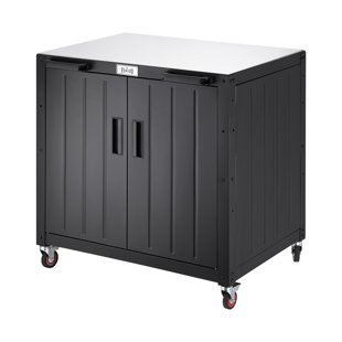 FEASTO Outdoor Kitchen Series 35" 304 Stainless Steel Freestanding Grill Cart with Cabinet