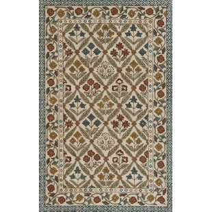 BIRCH LANE™ Alice Hand Tufted Wool Floral Rug