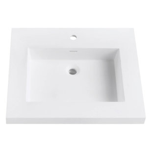 AVANITY VersaStone 25'' Plastic Single Bathroom Vanity Top with Sink