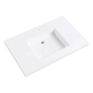 AVANITY VersaStone 37'' Plastic Single Bathroom Vanity Top with Sink