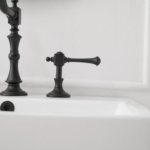 VIBRANTBATH Widespread 2-handle Bathroom Faucet with Drain Assembly