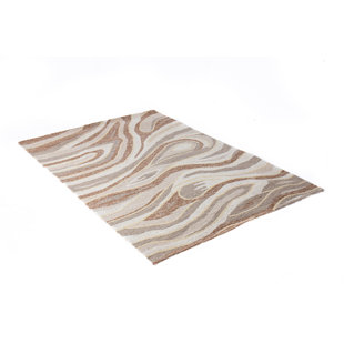 BASHIAN RUGS RAJA 100% Wool Beige Area Rug