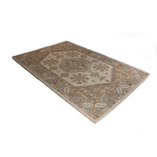 BASHIAN RUGS RAJA 100% Wool Ivory Area Rug